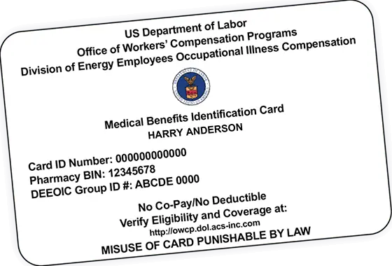 Eeoicpa Benefits Card Aka &Quot;White Card&Quot;